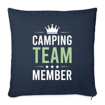 Camping Team - Sofakissenbezug 45 x 45 cm - Navy - Vorne