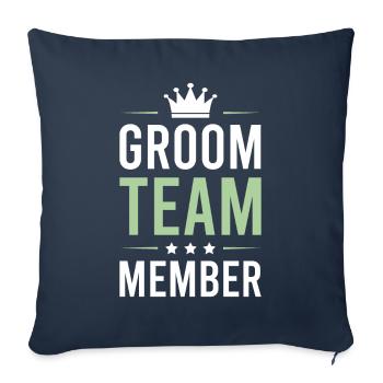 Groom Team - Sofa pillowcase 17,3'' x 17,3'' (45 x 45 cm) - navy - Front