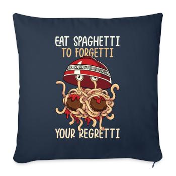 Flying Spaghetti Monster FSM - Sofa pillowcase 17,3'' x 17,3'' (45 x 45 cm) - navy - Front