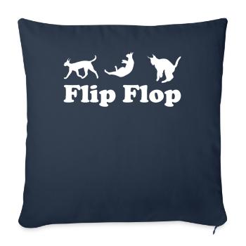 Großer Floppa Karakal Katze Meme - Sofakissenbezug 45 x 45 cm - Navy - Vorne