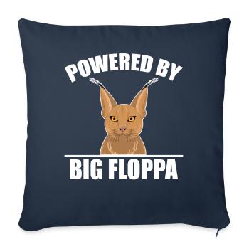 Großer Floppa Karakal Katze Meme - Sofakissenbezug 45 x 45 cm - Navy - Vorne