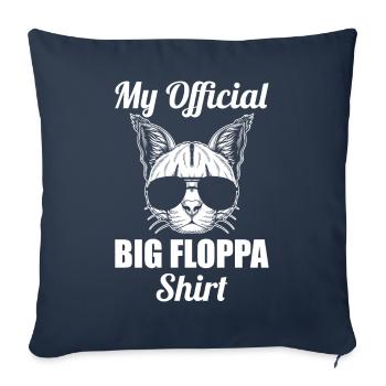 Großer Floppa Karakal Katze Meme - Sofakissenbezug 45 x 45 cm - Navy - Vorne