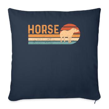 Ex Mormon Tapir Horse LDS Retro Exmo - Sofa pillowcase 17,3'' x 17,3'' (45 x 45 cm) - navy - Front