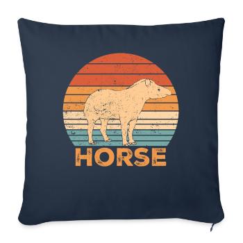 Ex Mormon Tapir Horse LDS Retro Exmo - Sofa pillowcase 17,3'' x 17,3'' (45 x 45 cm) - navy - Front