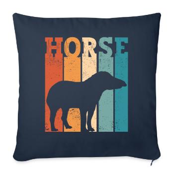 Ex Mormon Tapir Horse LDS Retro Exmo - Sofa pillowcase 17,3'' x 17,3'' (45 x 45 cm) - navy - Front