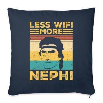 Lustiger Mormonenmissionar LDS Retro - Sofakissenbezug 45 x 45 cm - Navy - Vorne