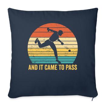 Lustiger Mormonen-Missionar LDS Baseball - Sofakissenbezug 45 x 45 cm - Navy - Vorne