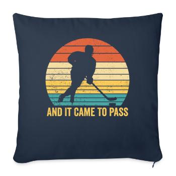 Lustiger Mormonenmissionar LDS Eishockey - Sofakissenbezug 45 x 45 cm - Navy - Vorne