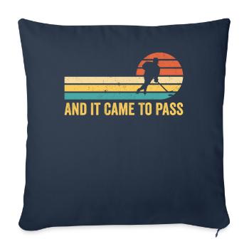 Lustiger Mormonenmissionar LDS Eishockey - Sofakissenbezug 45 x 45 cm - Navy - Vorne