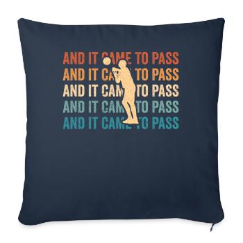 Lustiger Mormonen-Missionar LDS Basketball - Sofakissenbezug 45 x 45 cm - Navy - Vorne