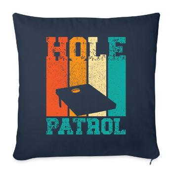 Funny Cornhole Corn Hole Retro - Sofa pillowcase 17,3'' x 17,3'' (45 x 45 cm) - navy - Front