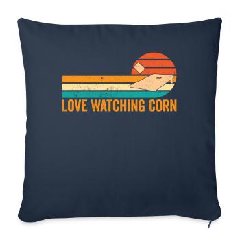 Funny Cornhole Corn Hole Retro - Sofa pillowcase 17,3'' x 17,3'' (45 x 45 cm) - navy - Front