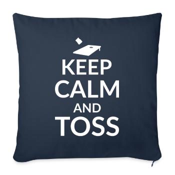 Funny Cornhole Corn Hole - Sofa pillowcase 17,3'' x 17,3'' (45 x 45 cm) - navy - Front