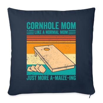 Funny Cornhole Retro - Sofa pillowcase 17,3'' x 17,3'' (45 x 45 cm) - navy - Front