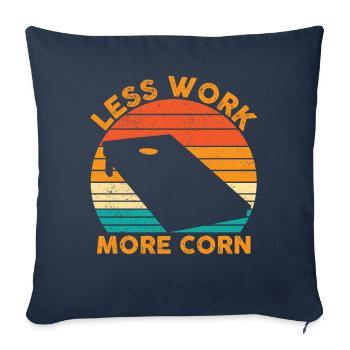 Funny Cornhole Corn Hole Retro - Sofa pillowcase 17,3'' x 17,3'' (45 x 45 cm) - navy - Front