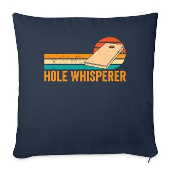 Funny Cornhole Corn Hole Retro - Sofa pillowcase 17,3'' x 17,3'' (45 x 45 cm) - navy - Front