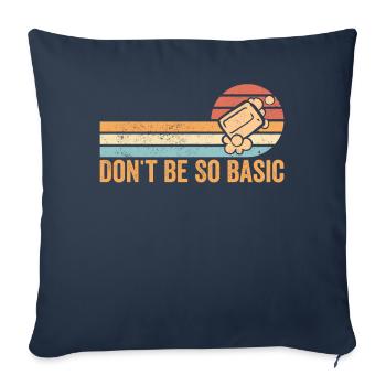 Fabricant de savon amusant - Housse de coussin décorative 45 x 45 cm - bleu marine - Devant