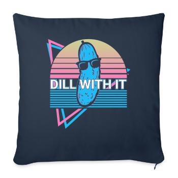 Funny Pickle Retro - Sofa pillowcase 17,3'' x 17,3'' (45 x 45 cm) - navy - Front