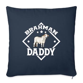 Brahman Daddy - Brahman Beef - Sofa pillowcase 17,3'' x 17,3'' (45 x 45 cm) - navy - Front