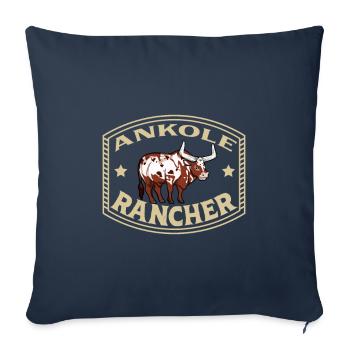 Watussi Rind - Ankole Rancher - Sofakissenbezug 45 x 45 cm - Navy - Vorne