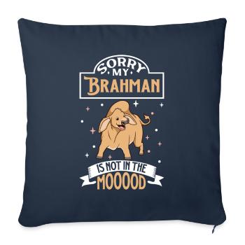 Not in the mood - Brahman - Sofa pillowcase 17,3'' x 17,3'' (45 x 45 cm) - navy - Front