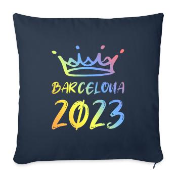 Barcelona 2023 - Sofakissenbezug 45 x 45 cm - Navy - Vorne