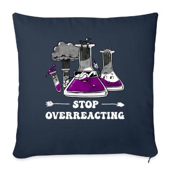 Asexual Pride Ace Flag Science Teacher - Housse de coussin décorative 45 x 45 cm - bleu marine - Devant