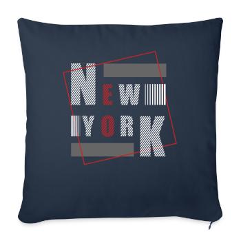 New York USA America Travel New York Empire Stater - Sofa pillowcase 17,3'' x 17,3'' (45 x 45 cm) - navy - Front