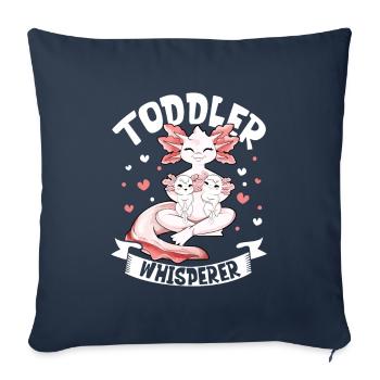 Toddler Whisperer - Éducateur - Housse de coussin décorative 45 x 45 cm - bleu marine - Devant