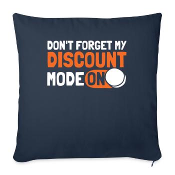 Pension de retraite Fun N’oubliez pas ma réduction - Housse de coussin décorative 45 x 45 cm - bleu marine - Devant