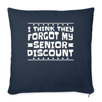 Pensioner Pension Humor - Sofa pillowcase 17,3'' x 17,3'' (45 x 45 cm) - navy - Front