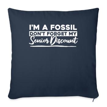Pensioner Pension Humor - Sofa pillowcase 17,3'' x 17,3'' (45 x 45 cm) - navy - Front
