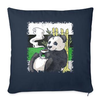 Demiromantic Pride Flag Panda Coffee Sublte - Sofa pillowcase 17,3'' x 17,3'' (45 x 45 cm) - navy - Front