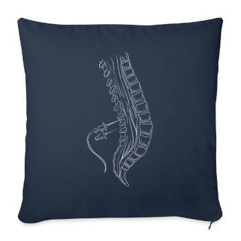 Anesthesiologist Anesthesia Anesthesiology Spine Anesthesiology - Sofa pillowcase 17,3'' x 17,3'' (45 x 45 cm) - navy - Front