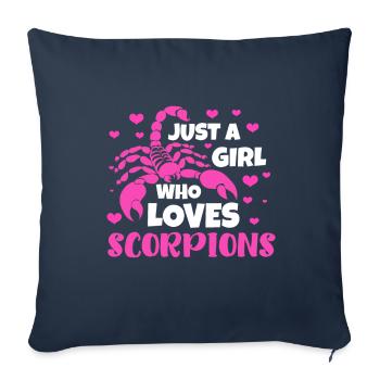 Scorpion - Sofa pillowcase 17,3'' x 17,3'' (45 x 45 cm) - navy - Front