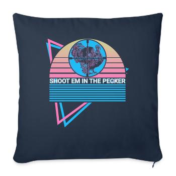 Funny Beak Hunt Beak Hunter Retro - Sofa pillowcase 17,3'' x 17,3'' (45 x 45 cm) - navy - Front