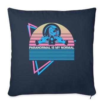 Ghost Hunt Retro - Sofa pillowcase 17,3'' x 17,3'' (45 x 45 cm) - navy - Front
