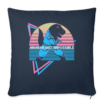 Funny Jiu Jitsu BJJ Retro - Sofa pillowcase 17,3'' x 17,3'' (45 x 45 cm) - navy - Front