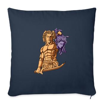 Perseus und Medusa - Sofakissenbezug 45 x 45 cm - Navy - Vorne