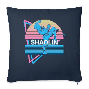 Kung Fu Retro - Sofakissenbezug 45 x 45 cm - Navy - Vorne