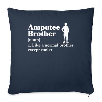 Amputiertes Bein Prothese Geschenk - Sofakissenbezug 45 x 45 cm - Navy - Vorne