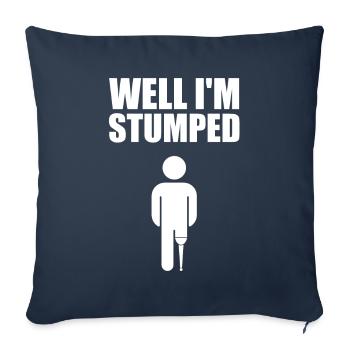 Amputated Leg Prosthesis Gift - Sofa pillowcase 17,3'' x 17,3'' (45 x 45 cm) - navy - Front
