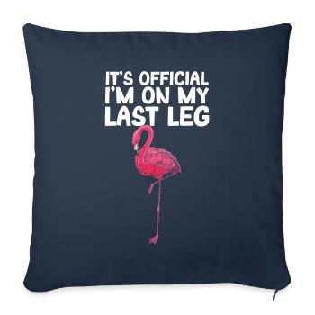 Amputiertes Bein Prothese Geschenk - Sofakissenbezug 45 x 45 cm - Navy - Vorne