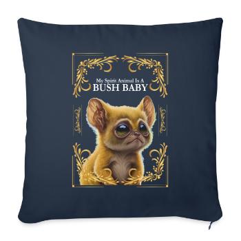 Galago - Sofa pillowcase 17,3'' x 17,3'' (45 x 45 cm) - navy - Front