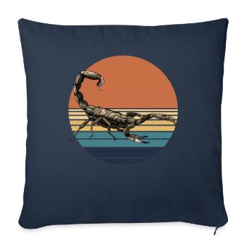 Scorpion - Sofa pillowcase 17,3'' x 17,3'' (45 x 45 cm) - navy - Front