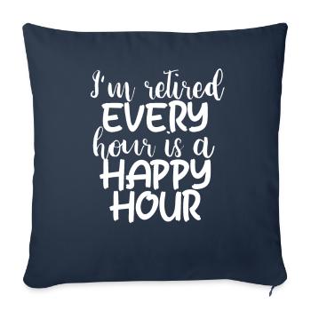 Pensioner pension - Sofa pillowcase 17,3'' x 17,3'' (45 x 45 cm) - navy - Front