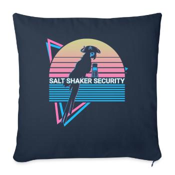 Cockatiel Rétro - Housse de coussin décorative 45 x 45 cm - bleu marine - Devant