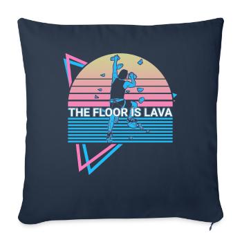 Rock Climbing Rock Climber Retro - Sofa pillowcase 17,3'' x 17,3'' (45 x 45 cm) - navy - Front