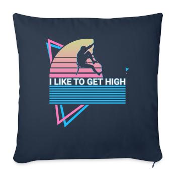 Rock Climbing Rock Climber Retro - Sofa pillowcase 17,3'' x 17,3'' (45 x 45 cm) - navy - Front