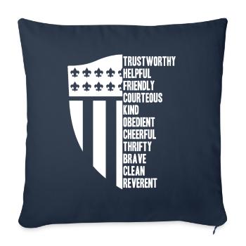 Boy Scout Cool - Sofa pillowcase 17,3'' x 17,3'' (45 x 45 cm) - navy - Front